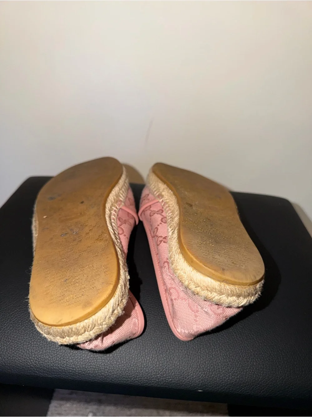 Gucci Pink Canvas Espadrilles size 40
